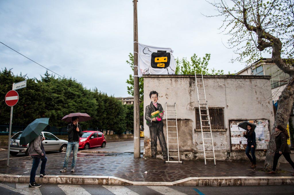 Ernest Zacharevic in Gaeta by Flavia Fiengo