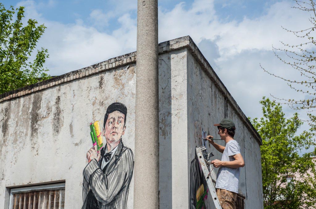 Ernest Zacharevic in Gaeta by Flavia Fiengo