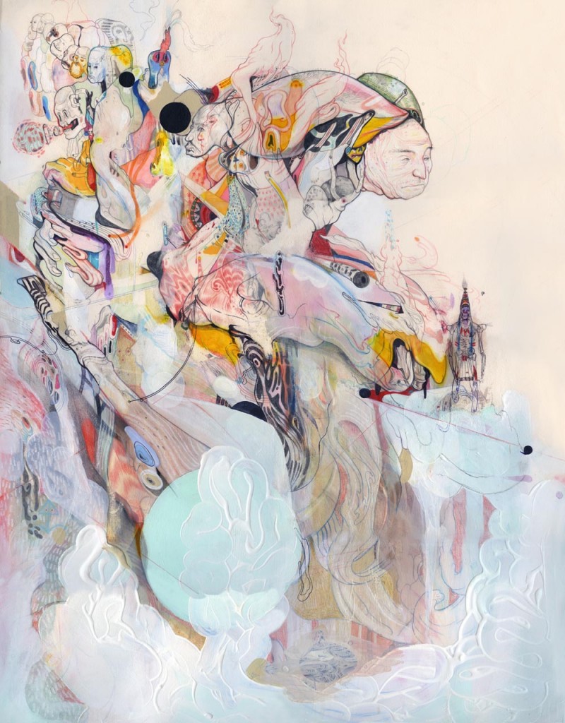 mixed media on paper