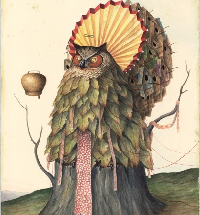 Inside the circle, 100 x 71 cm, mix media on cotton paper, 2014