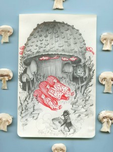 Loreta Isac - 3 best friends in the mushrooms forest