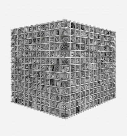 Ben Tolman - Collection, 2016. Ink on Paper, 14 x 11 in.