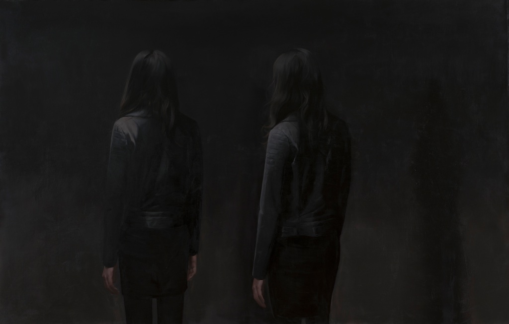 Xue Ruozhe - Escalator 自动扶梯 200 x 138 cm, oil on linen, 2015